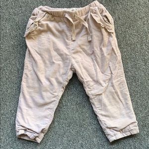 Zara Toddler Lined Corduroy Trousers 18/24 mos